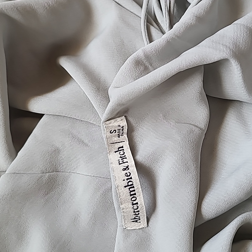 Abercrombie & Fitch Sage Green Slip Midi Dress - Picture 9 of 11